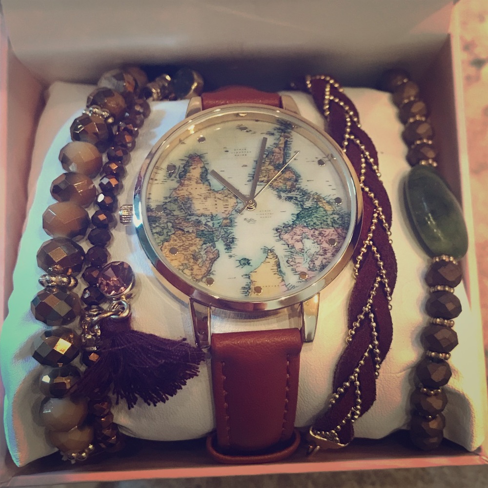 Francesca’s world map watch.